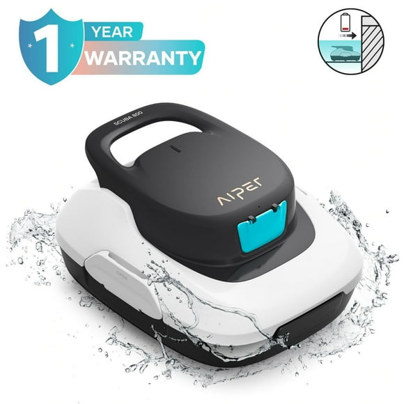 Aiper Scuba 800 Robot nettoyeur de piscine sans fil pour les piscines hors sol plates jusqu'à 860 pieds carrés, aspirateur de piscine automatique