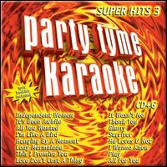 Pre-Owned Party Tyme Karaoke: Super Hits, Vol. 3 by Sybersound (CD, May-2005, Sybersound Records)