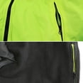 thumbnail image 5 of Men's Class 3 Safety High Visibility Water Resistant Reflective Neon Work Jacket (Neon Yellow, M), 5 of 5