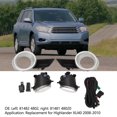 thumbnail image 3 of Fog Lights, Shockproof Fog Lamp Frame Clear Visibility  for Highlander XU40, 3 of 8