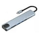 thumbnail image 2 of Hub USB-C MR. GADGETS 8 En 1 Adaptador Tipo C Ethernet HDMI USB SD RJ45, 2 of 8