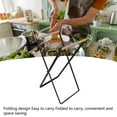 thumbnail image 4 of Foldable Iron Wire Frame Trash Rack, Space Saving Foldable Trash Rack Convenient to Store and Carry Iron Trash Bag Holder for Camping Trash and Recycling, 4 of 7