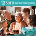 thumbnail image 5 of Happy 50th Birthday Gifts for Women Men Blanket 1973 50th Birthday Anniversary Weeding Decorations Turning 50 Year Old Bday Gift Idea for Wife Husband Mom Dad Back in 1973 Throw Blanket 60Lx50W Inch, 5 of 6