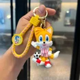 thumbnail image 3 of Llavero con forma de Sonic The Hedgehog, figura de dibujos animados de anime, muñeco de Tails Shadow, llavero con adorno, llavero con colgante para coche, regalos para niños, 3 of 5
