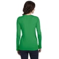 thumbnail image 2 of Anvil Ladies Featherweight Long Sleeve Scoop T-Shirt, Green Apple - XS, 2 of 3