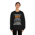 thumbnail image 3 of Push You In Front of Zombies save Alaskan Malamute Unisex Sweatshirt S-2XL, 3 of 9