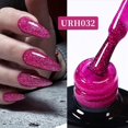 thumbnail image 3 of UR SUGAR - Esmalte de uñas en gel fluorescente rosa de 7 ml, esmalte semipermanente neón, cereza, rojo, morado, esmalte para manicura con luz UV LED, 3 of 5