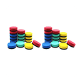 thumbnail image 2 of 2024 TOP! 32 Pack Mini Dry Erase Erasers Magnetic Whiteboard Erasers Chalkboard Cleaners Dry Erasers Wiper (4 Colors, 2 x 2 Inch), 2 of 4