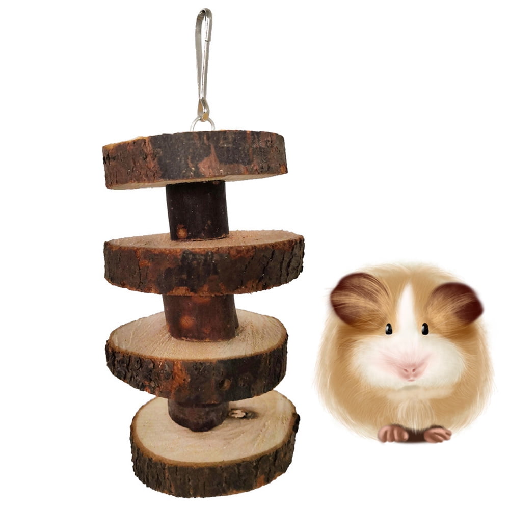 SPRING PARK Hamster Chew Toys Hamster Hanging Toys for Cage Natural