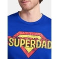thumbnail image 4 of Father's Day Men's Super Dad Sketch Graphic Tee by Way to Celebrate, Sizes XS-5XL, 4 of 5
