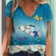 thumbnail image 3 of T-shirt imprimé SnoAmendments pour femmes, haut à la mode, motif minimaliste, vêtements de rue décontractés pour femmes, été, nouveau, 3 of 4