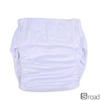 Washable Adult Cloth Diapers, Reusable Incontinence Underwear For Men & Women, Breathable Adjustable Absorbent Briefs, Large Size (Fits Waist Up To 47″), 1 Piece