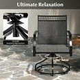 thumbnail image 5 of Costway Patio Swivel Dining Chairs Set of 4 with Quick-Drying Fabric and Metal Frame Gray, 5 of 8