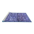 thumbnail image 2 of Ahgly Company Machine Washable Indoor Round Animal Blue Traditional Area Rugs, 6' Round, 2 of 4