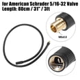 thumbnail image 3 of Adaptador de manguera de bomba de aire para inflador de neum?ticos de 31 ", extensi?n con bloqueo, conexi?n de tubo de portabrocas para v?lvula est?ndar americana sin v?lvula de liberaci?n de aire para autom?vil, bicicleta de monta?a, motocicleta Unique Bargains mandriles de llantas, 3 of 7