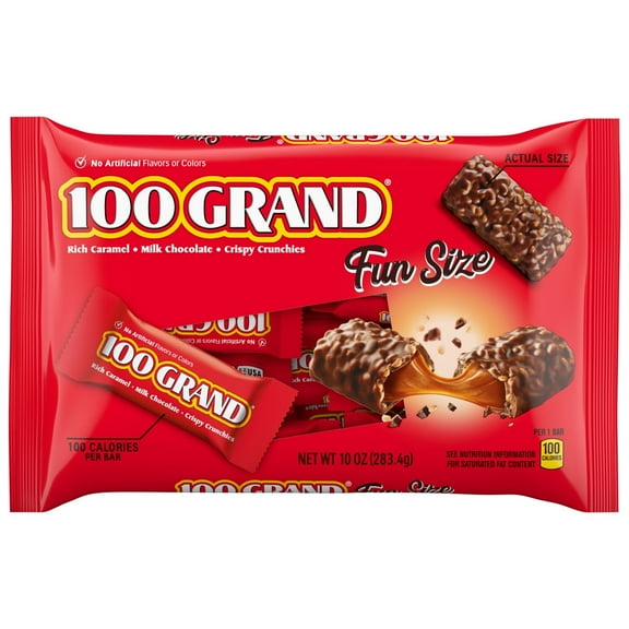 2X - 100 Grand Fun Size Chocolate Candy - 10oz
