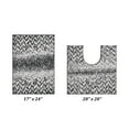 thumbnail image 7 of Better Trends Bath Rug Set 2 Piece Bath Mat Non Slip Micro Polyester Bathroom Floor Set, Shower, Tub, Casablanca Collection – (Gray), 7 of 7