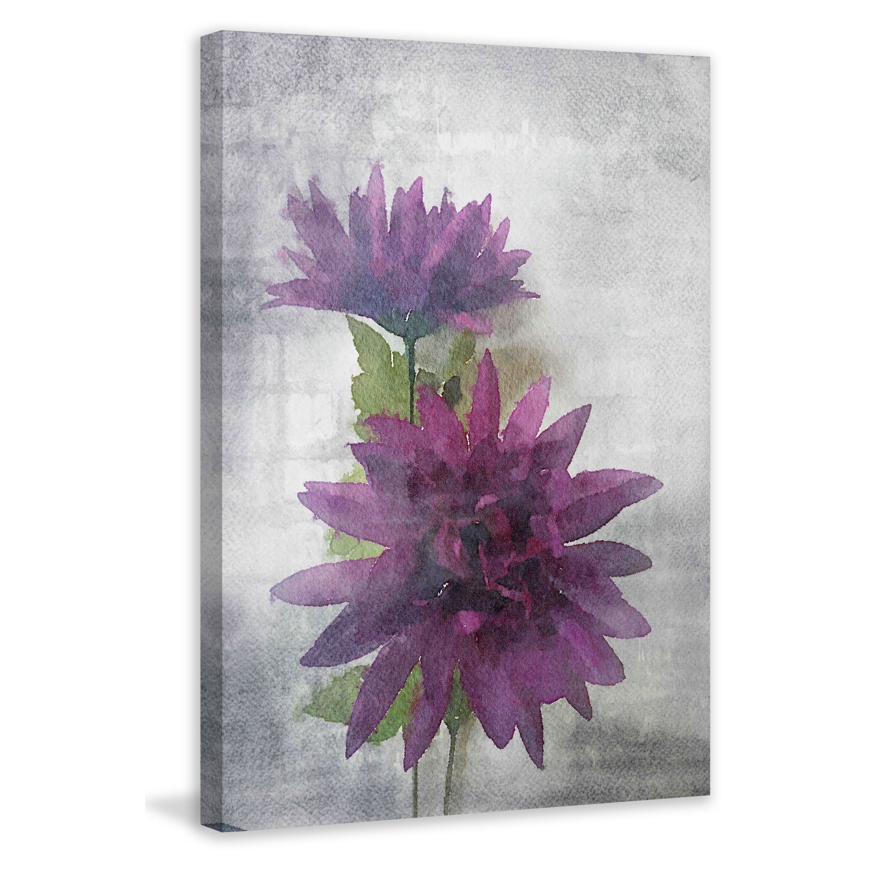 "Watercolor Garden 5" Painting Print on Wrapped Canvas