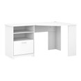 thumbnail image 1 of Bush Furniture Cabot Collection - Table - Coin - Blanc - base Blanche, 1 of 7