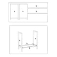 thumbnail image 2 of MBQQ Porte-Bûches Industriel Rustique 24 Pouces pour Décoration de Cheminée Intérieure/extérieure en Fer Forgé, Métal Lu, 2 of 7