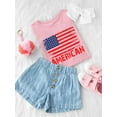 thumbnail image 3 of American Flag 4Th Of July. T-Shirt Toddler -Image by Shutterstock,  4 Toddler, 3 of 4