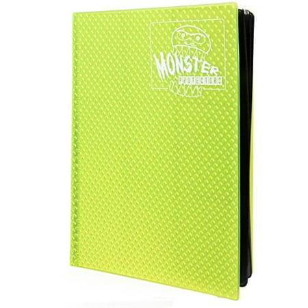 Monster Binder - 9 Pocket Trading Card Album - Holofoil Yellow - Holds 360 Yugioh, Magic, and Pokemon Cards