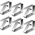 thumbnail image 1 of ShenMo 6 pcs Tablecloth Clip Set, Stainless Steel Tablecloth Clip Tablecloth Table Holder Non-Slip Clip for Home Wedding Picnic Restaurant, 1 of 5