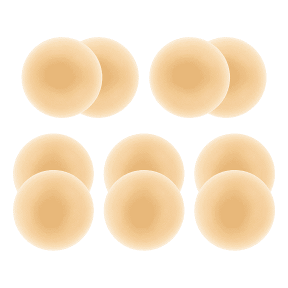 MLDRA 5 Pairs Nipple Covers for Women, Reusable Silicone Sticky Bra, Invisible Push Up Adhesive Bra, Thin Comfortable Nipple Pasties
