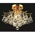 thumbnail image 3 of Elegant Lighting Toureg 16" 3 Light Royal Crystal Flush Mount, 3 of 3