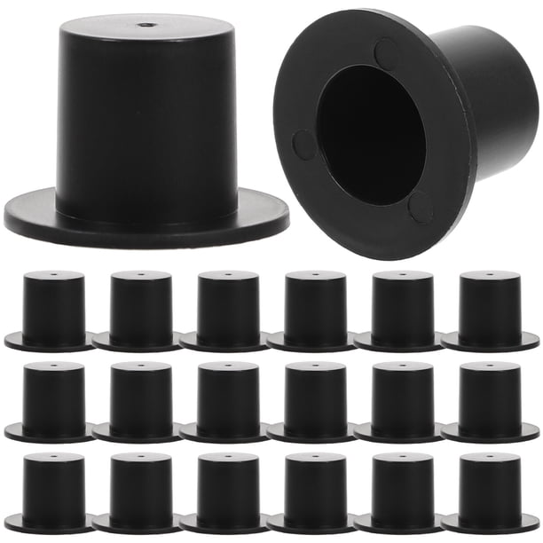 KAKOWELY 150 adornos de sombrero de payaso, mini sombreros, suministros de bricolaje, mini gorras, accesorios artesanales hechos a mano para fiestas infantiles (tamaño pequeño, negro)