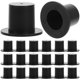 thumbnail image 1 of KAKOWELY 150 adornos de sombrero de payaso, mini sombreros, suministros de bricolaje, mini gorras, accesorios artesanales hechos a mano para fiestas infantiles (tamaño pequeño, negro), 1 of 4