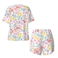 thumbnail image 6 of Rocae Retro Floral for Two Piece Sleepwear Pajamas Sets for Women Soft Short-Sleeved Pjs with Lounge Shorts Small, 6 of 9