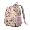 thumbnail image 2 of Pug Dogs with Flowers Backpack Backpack for School,Cute School Bag,Schoolbag with Adjustable Shoulder Straps & Padded Back,13.8"x11.4"x6", 2 of 6