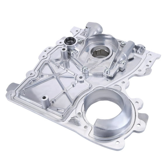 HUOEPU Engine Timing Chain Cover with Oil Pump Compatible with Buick Rainier 2004-2007 / Chevrolet Colorado 2004-2008 / GMC Canyon 2004-2012 / Hummer H3 2006-2010, 635521 12628565