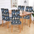 thumbnail image 7 of BZSMCE Chairs Slipcovers Dining Chair Covers Blossom Twinkle Creative Pattern, 7 of 7