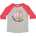 thumbnail image 3 of Inktastic Baseball Princess- Tiara Girls Toddler T-Shirt, 3 of 5