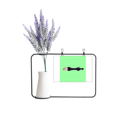thumbnail image 1 of Reliquia Tarjeta de jarrón de lavanda artificial, 1 of 3
