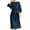 Navy, variant on 2024 Women Korean Style Lace-Up Shirt Dress with Tie Waist Summer Cotton Linen Half Sleeve Casual A-Line Dresses Navy L