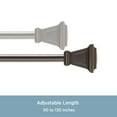 thumbnail image 5 of Kenney Seville 5/8" Standard Decorative Window Curtain Rod, 90-130", Oil Rubbed Bronze, 5 of 6