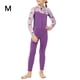 thumbnail image 2 of Niños traje de baño púrpura una pieza traje de baño chicas manga larga snorkel juego de baño traje de baño surfing junior cremallera traje de baño m 2.5mm Inevent OD003309-02, 2 of 7