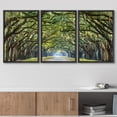thumbnail image 3 of wall26 Framed Canvas Print Wall Art Set Path Through The Hanging Tree Archway Nature Wilderness Photography Realism Contemporary Colorful Ultra for Living Room, Bedroom, Office - 16"x24"x3 Black, 3 of 5
