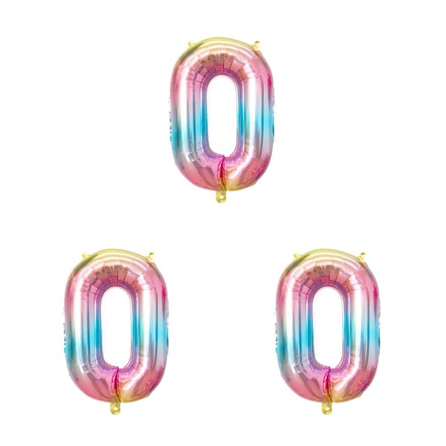 Yuarrent Globos digitales Gradient Ramp de cumpleaños Suministros para fiestas Adorno maravilloso Artículos para el hogar para graduación Type1 NO1 Yuarrent CBP390964