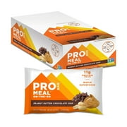 PROBAR - MEAL Bar, Peanut Butter Chocolate Chip - Natural Energy, Non-GMO, Gluten-Free, Plant-Based Protein, 12 Count