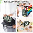 thumbnail image 7 of Nylon Fish Mouth Pencil Case with Large Capacity Zipper Pencil Pouch Green Baseball Pattern Pencil Bag Organizers, 7 of 7