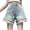 Blue-a, variant on Sexlip Womens Shorts Camouflage Denim High Waist Slim Leg Soft Fabric Relaxed Silhouette for Casual Outings Blue L