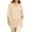 Beige, variant on Bosfbaoi Plus Size Tunic Tops for Women Notched V Neck 3/4 Sleeve Loose Casual Blouse with Side Pockets