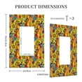 thumbnail image 3 of Haiem Dancing African Women Pattern Decorative Wall Plates, 1-Gang 5.0" x3.0", Unbreakable Thermoplastic Faceplate Cover for Decorator Receptacle Outlet & Switch-Style U, 3 of 6