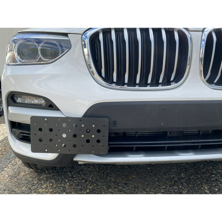 Bumper Tow Hook License Plate Mount Bracket For BMW X3 2017-2020