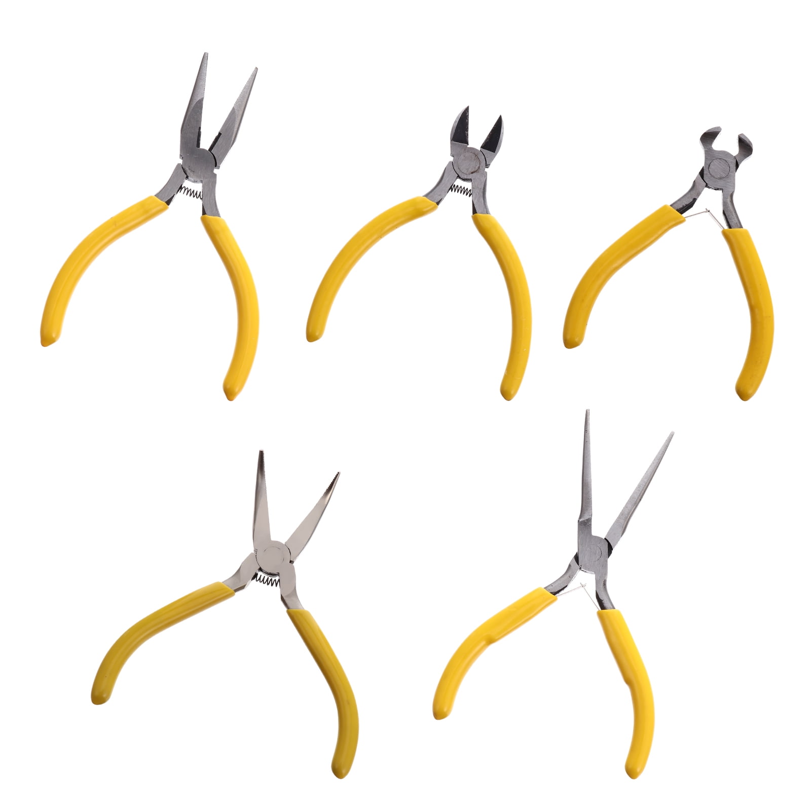 OUNONA 10 pcs  Mini DIY Jewelry Pincer Accessories Handmade Craft Clamp Beading Tools