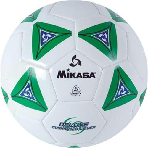 Bleu/Blanc Mikasa Nº 5 Deluxe Matelassé Ballon de football